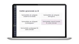 textbaserade insikter laptop slider